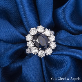 Van Cleef & Arpels Sapphire and Diamond Ring